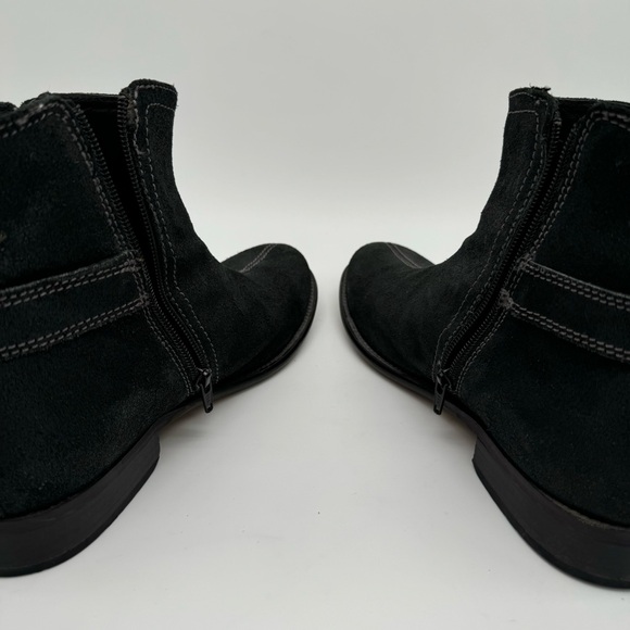 Red Tape “Cyril” Black Suede Boots Size 10 - Picture 9 of 12